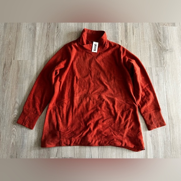 NWT Duluth Trading Co. Women's Plus Frost Lake Tunic Burnt Brick - Size 1X - Picture 3 of 10